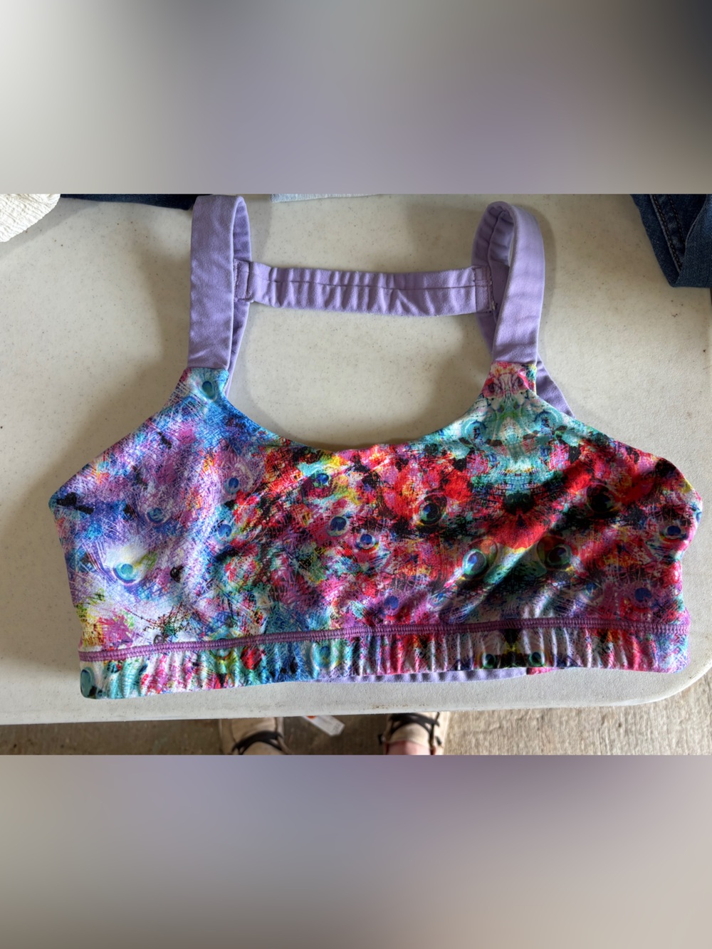 Born Primitive Multi-Colored Peacock 🦚 Pattern Sports Bra